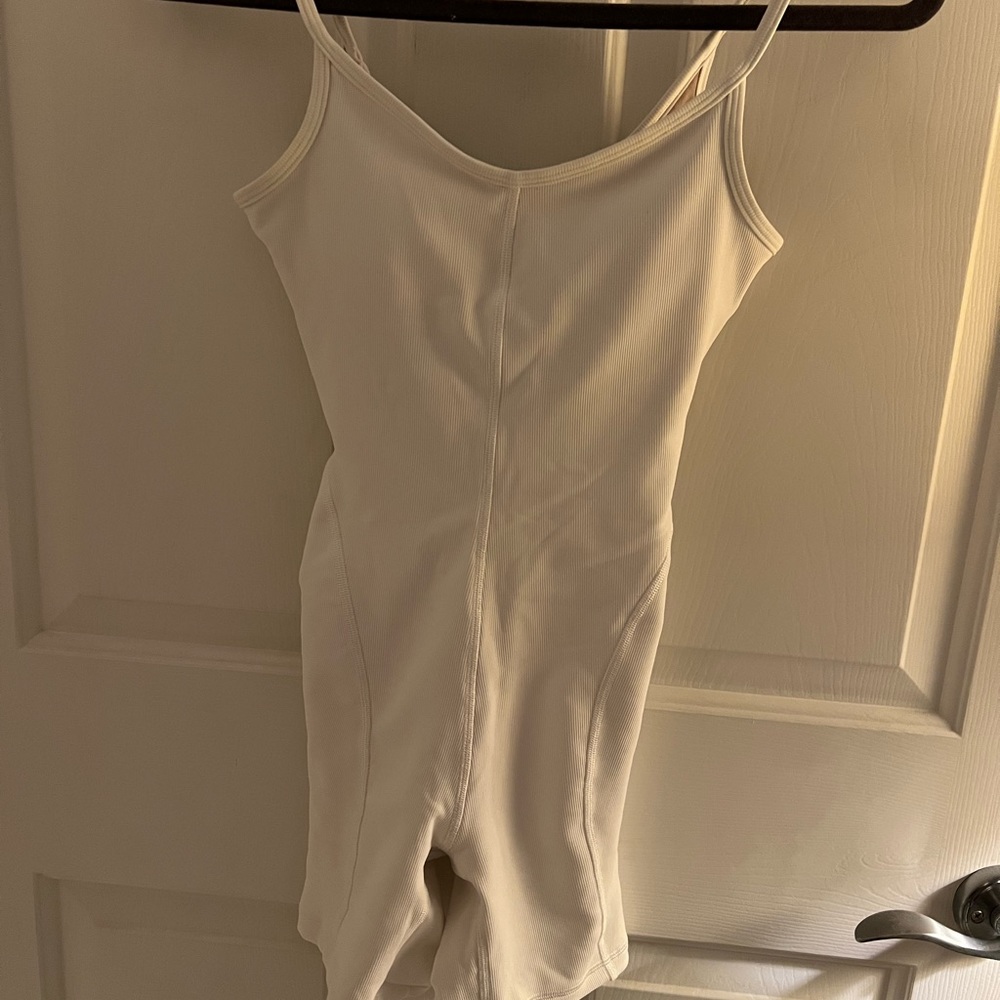 Lululemon white ribbed onesie